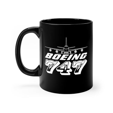 BOEING 747 DESIGNED MUG Printify